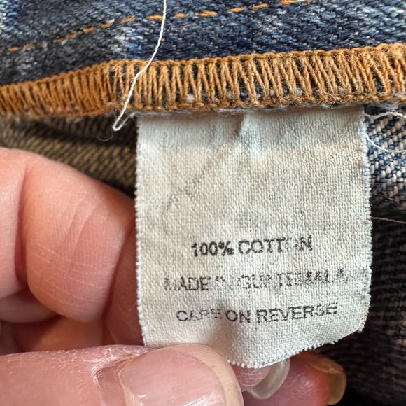 Abercrombie & Fitch Jeans Baggy Loose Relaxed Button Fly Preppy Academia Size 34 - Picture 8 of 15